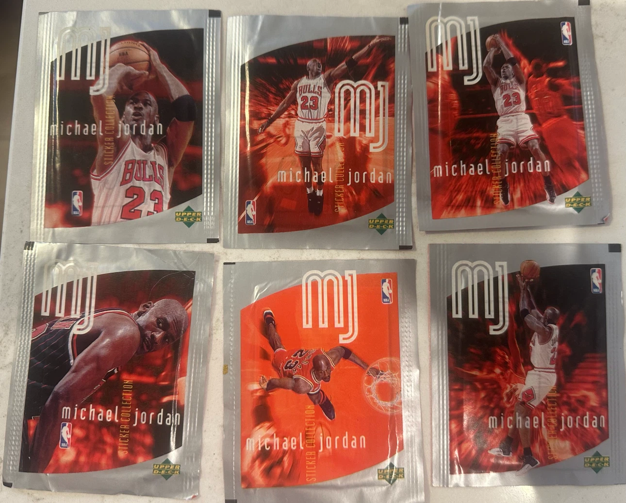 1998 UD Michael Jordan Sticker Packs (unopened!) - photo 2