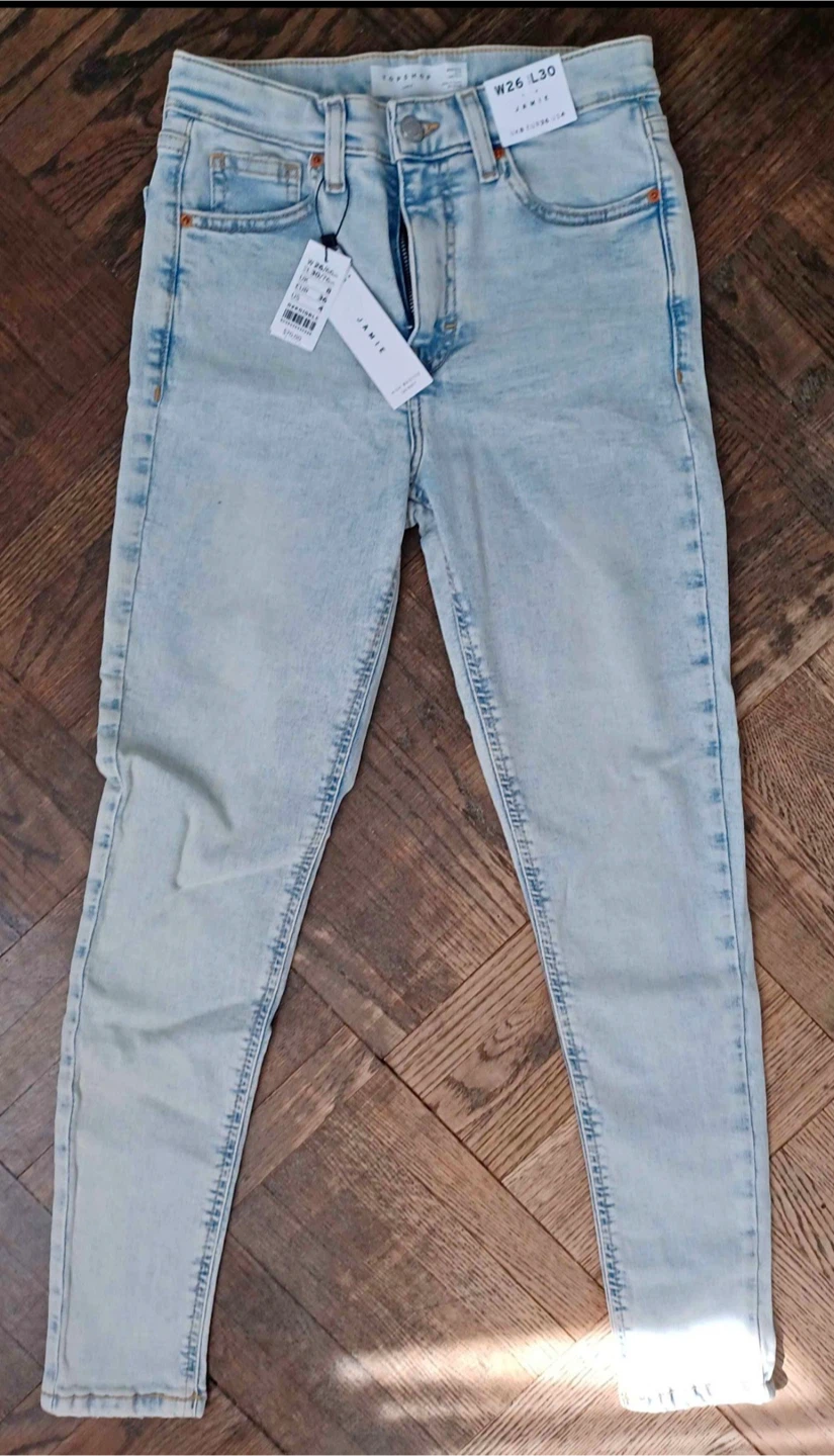 Topshop Jamie Jeans Light Wash W26 L30