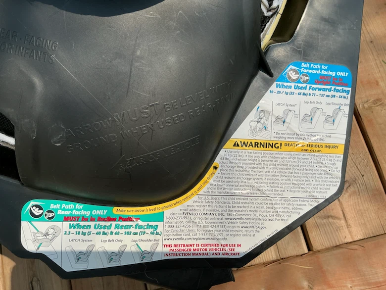 Evenflo SureRide/Titan 65 Car Seat