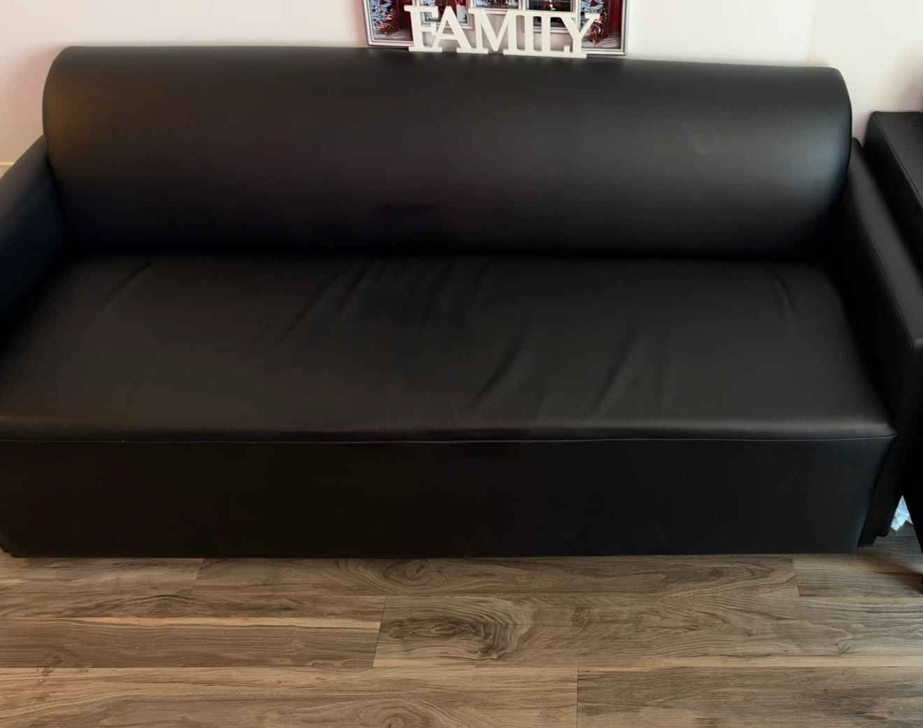 Black Sofa and Armchair Set