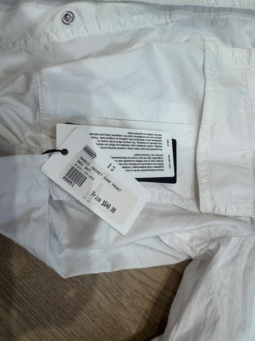 NWT–Marc Cain Sports Designer Jacket -medium – Retail $690 - photo 2