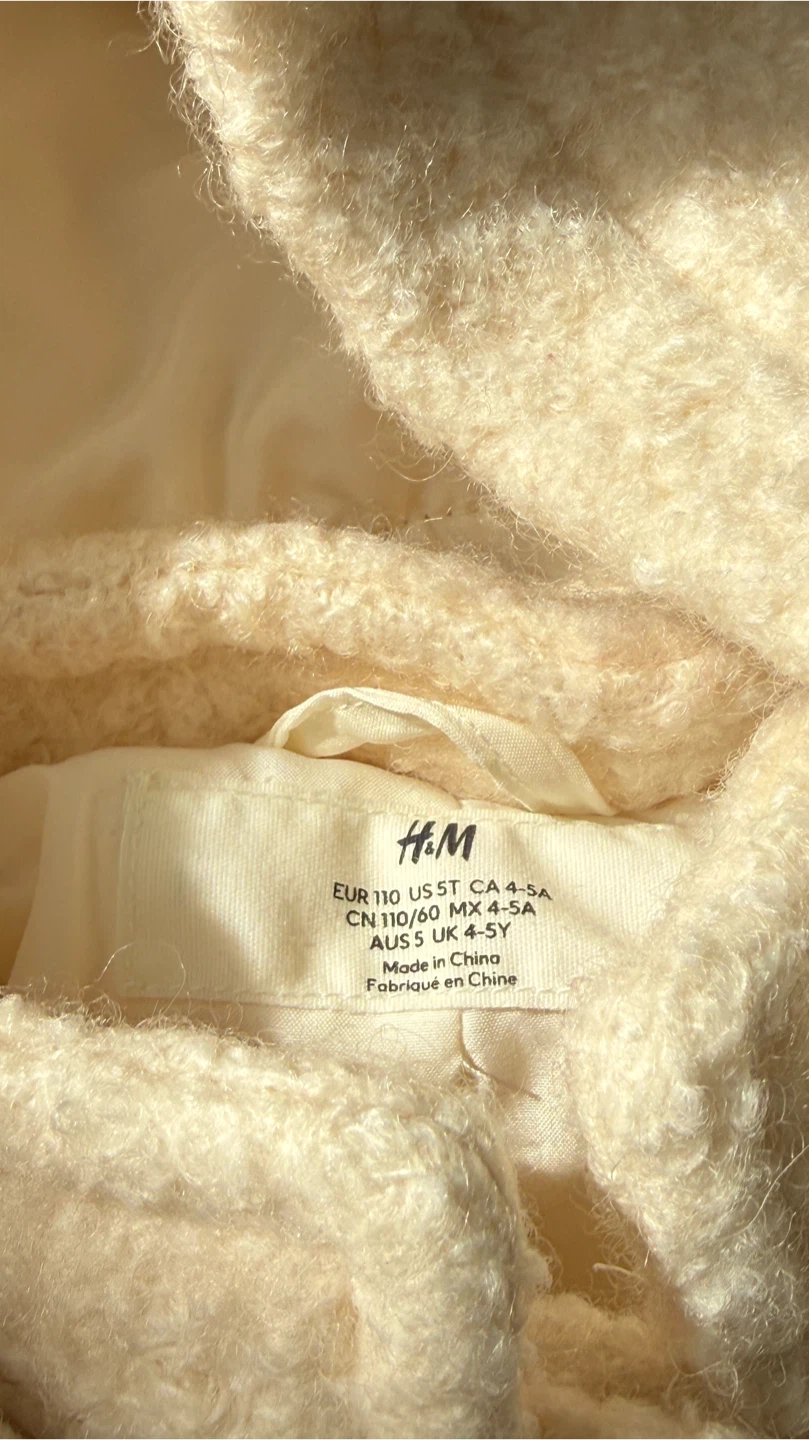 H&M Kids Cream Textured Coat - photo 3