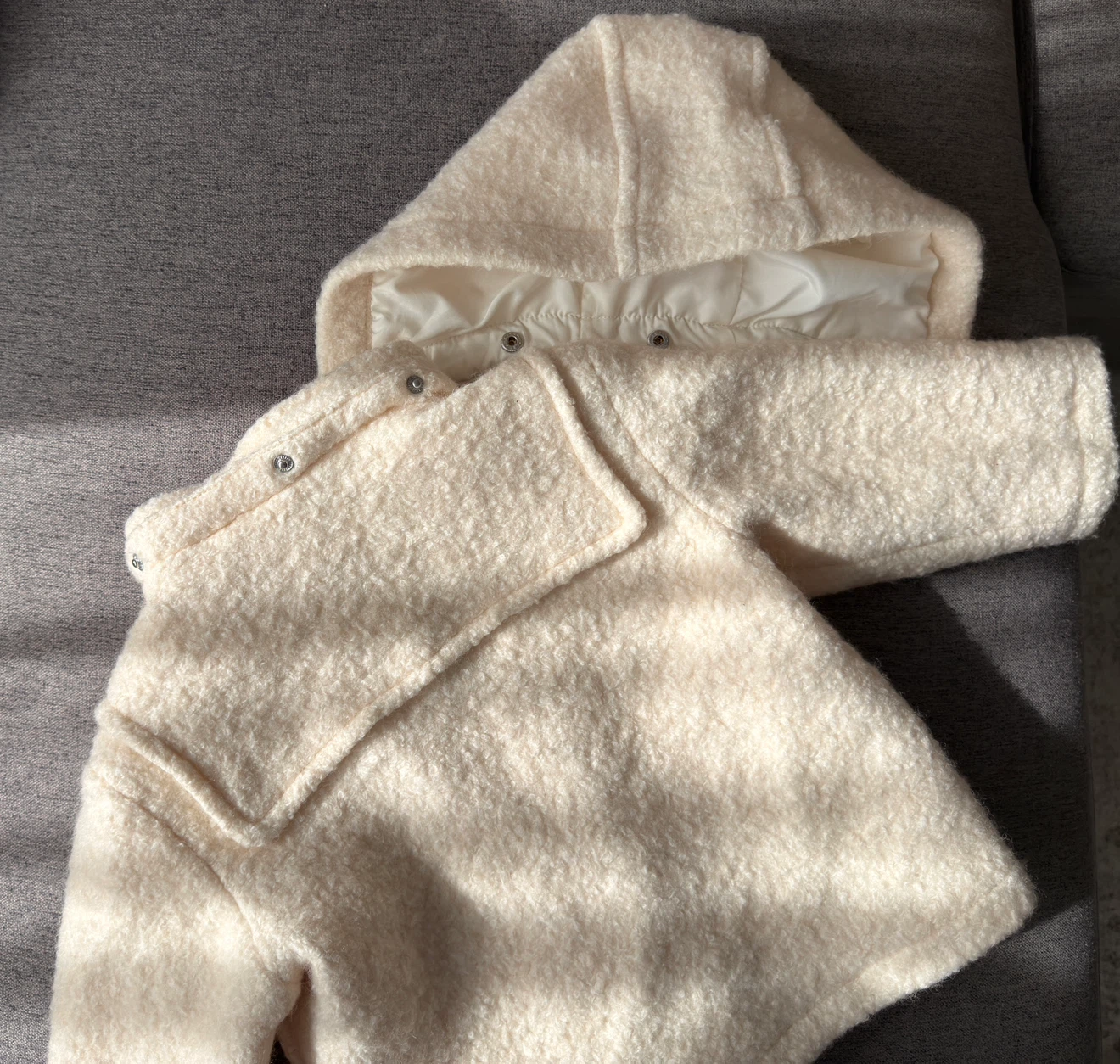 H&M Kids Cream Textured Coat - photo 5