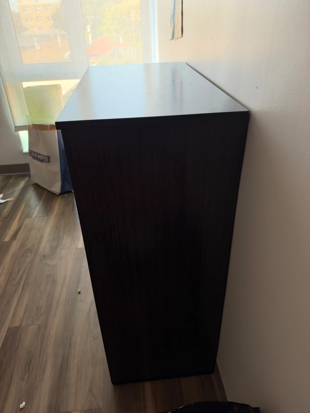 Dark Wood Finish 4-Drawer Dresser - photo 3