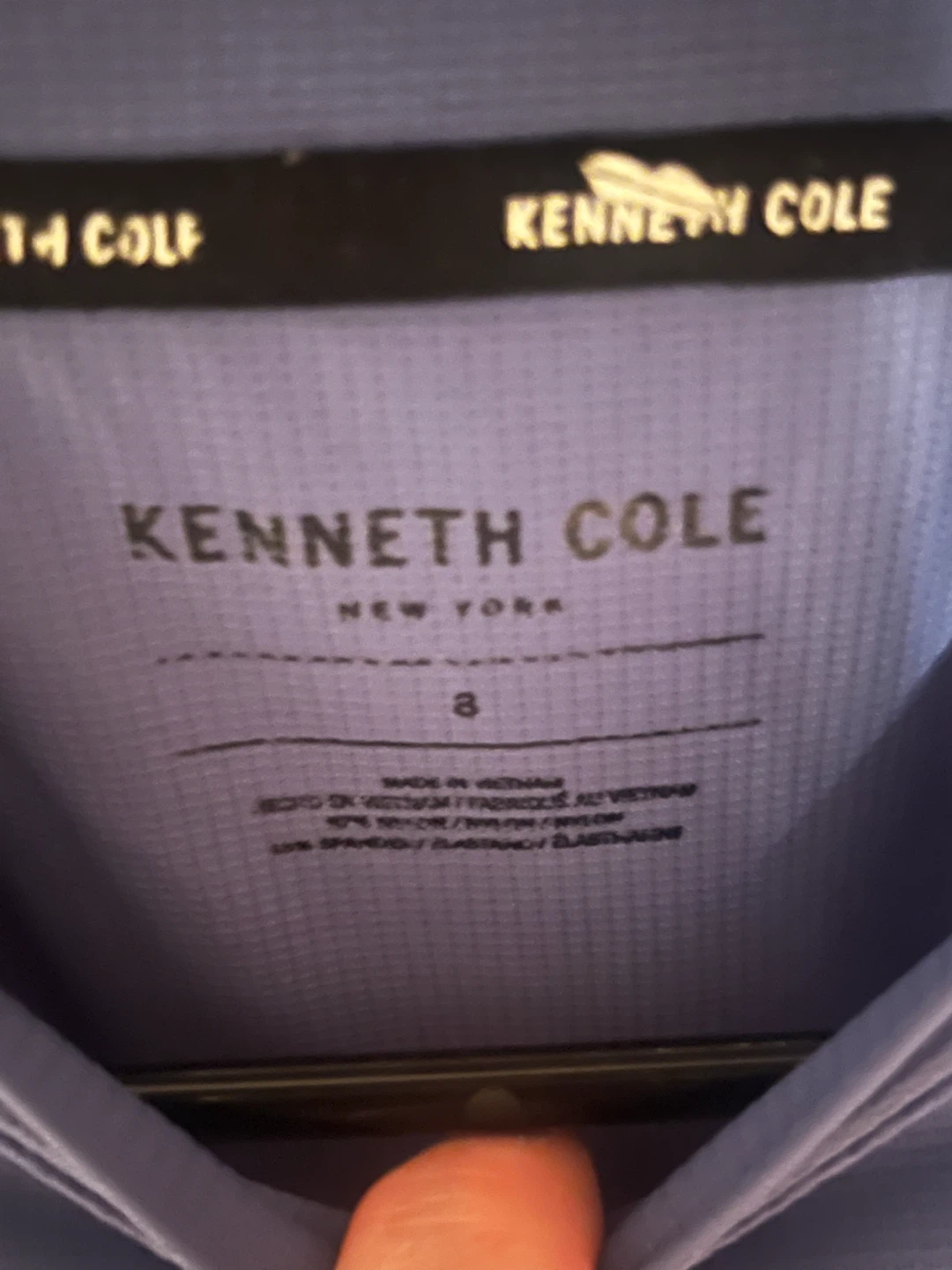 Kenneth Cole New York Blue Performance T-Shirt Size 8 - photo 2