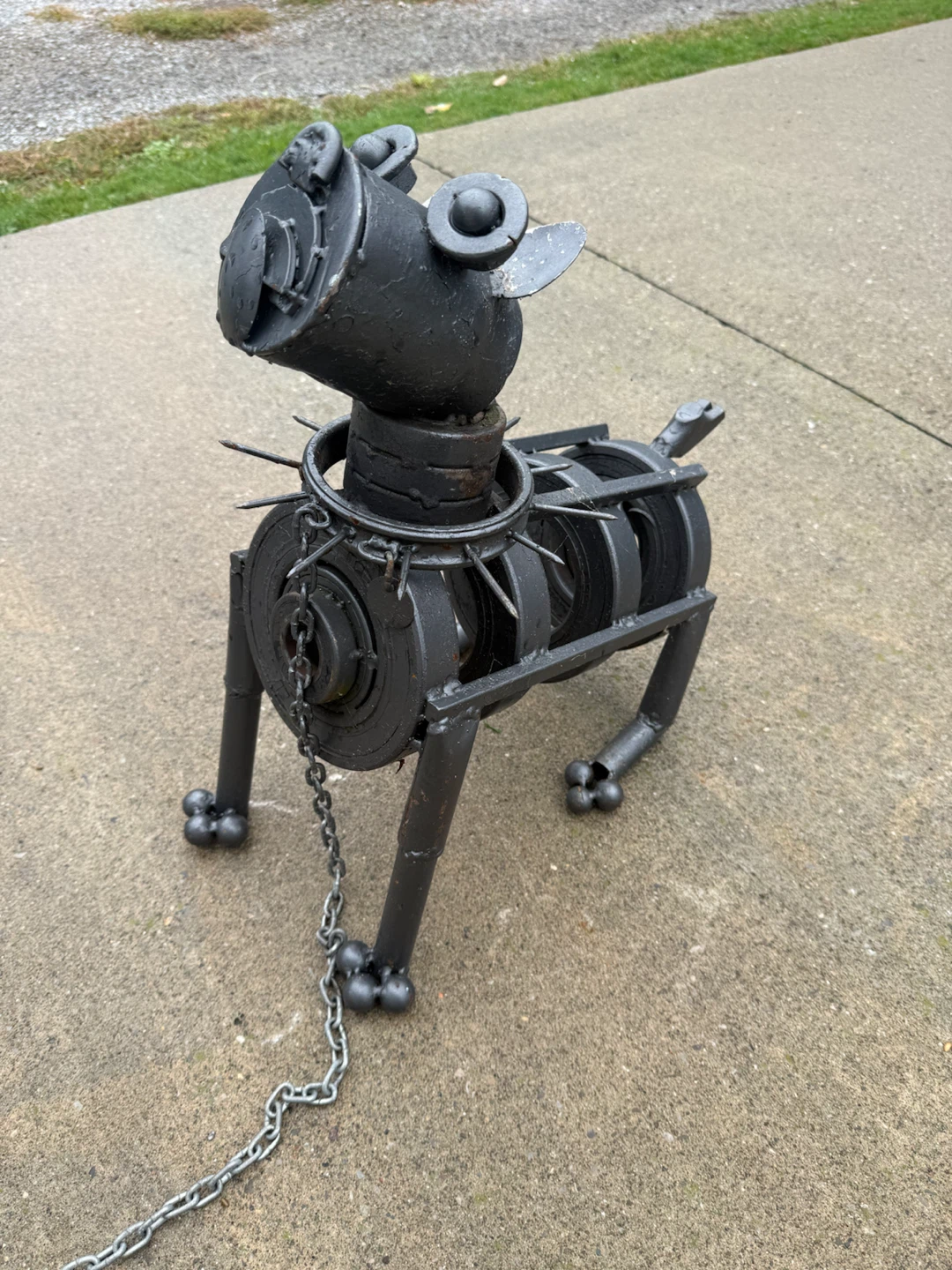 Welded metal art