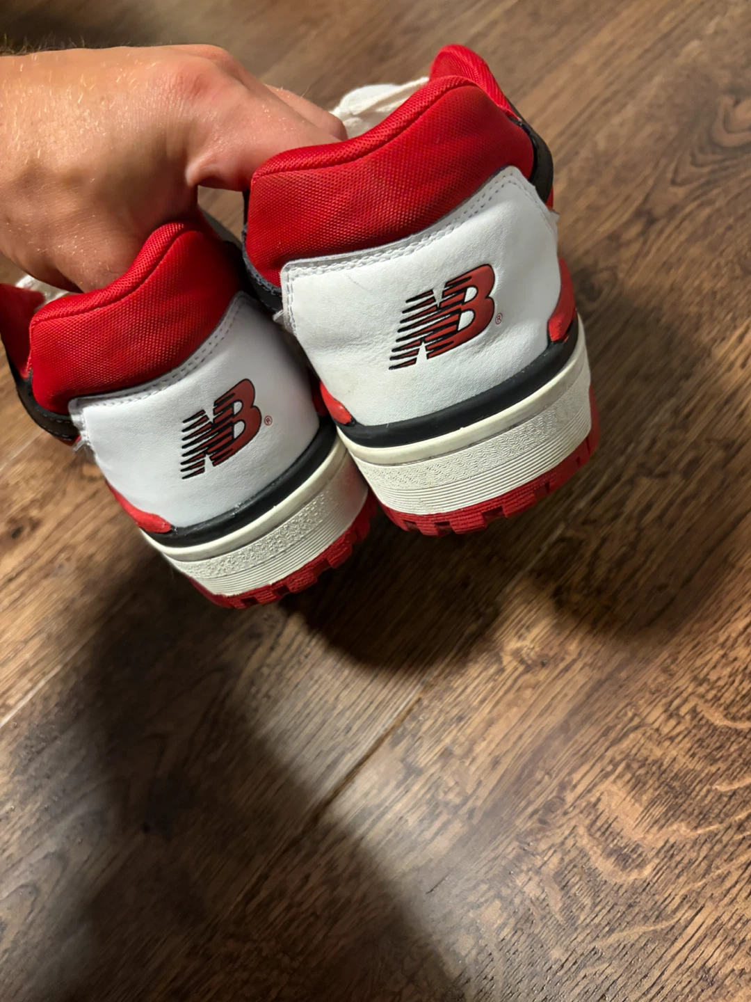 New Balance 550 Sneakers White and Red - photo 5