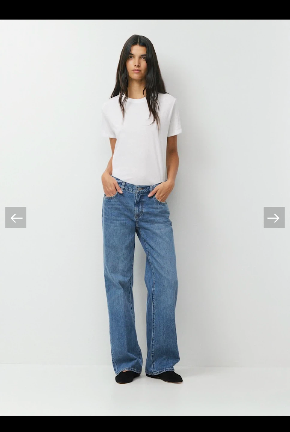 Denim Forum The Farrah Lo-Rise Wide Jean