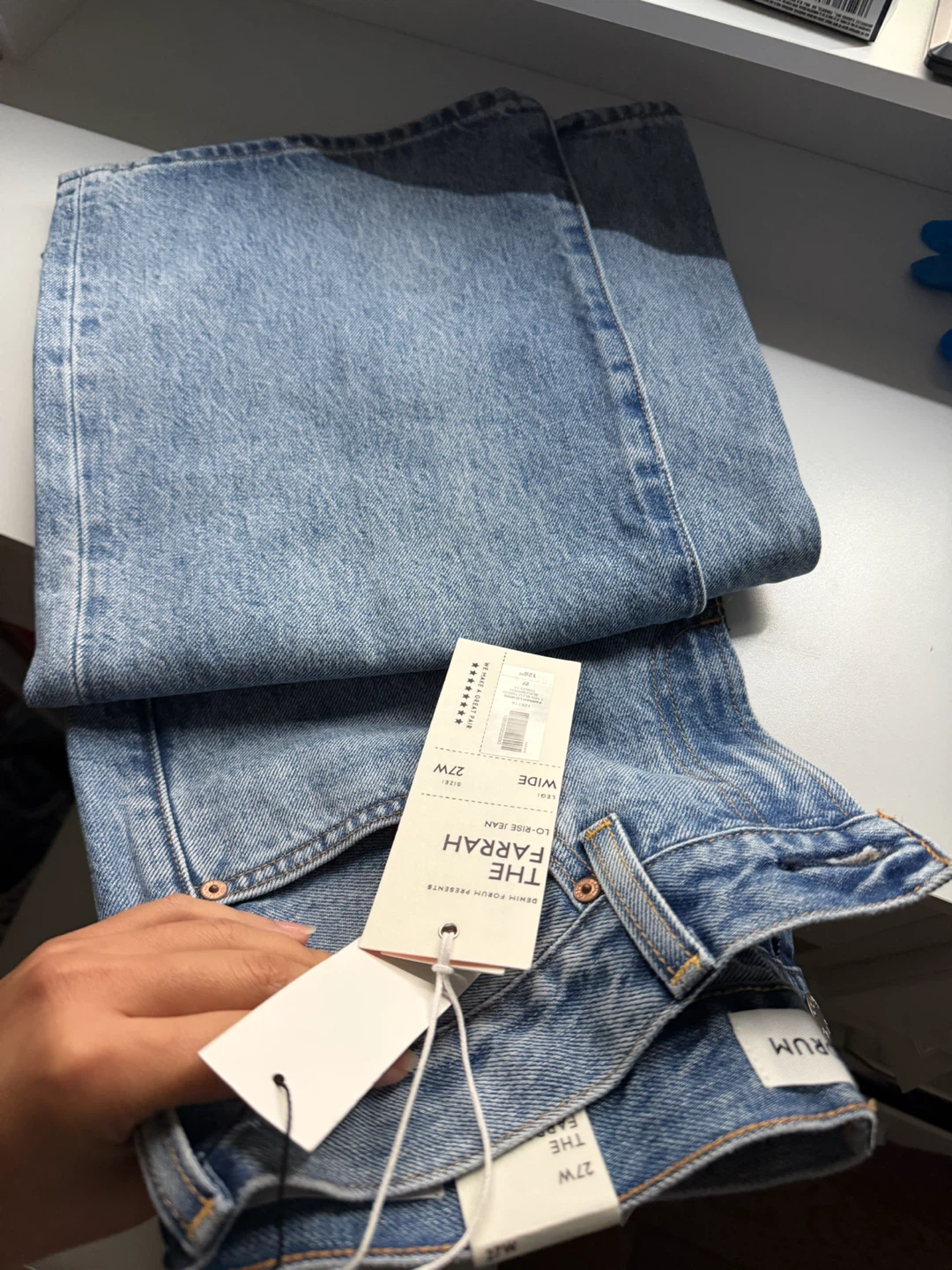 Denim Forum The Farrah Lo-Rise Wide Jean - photo 4