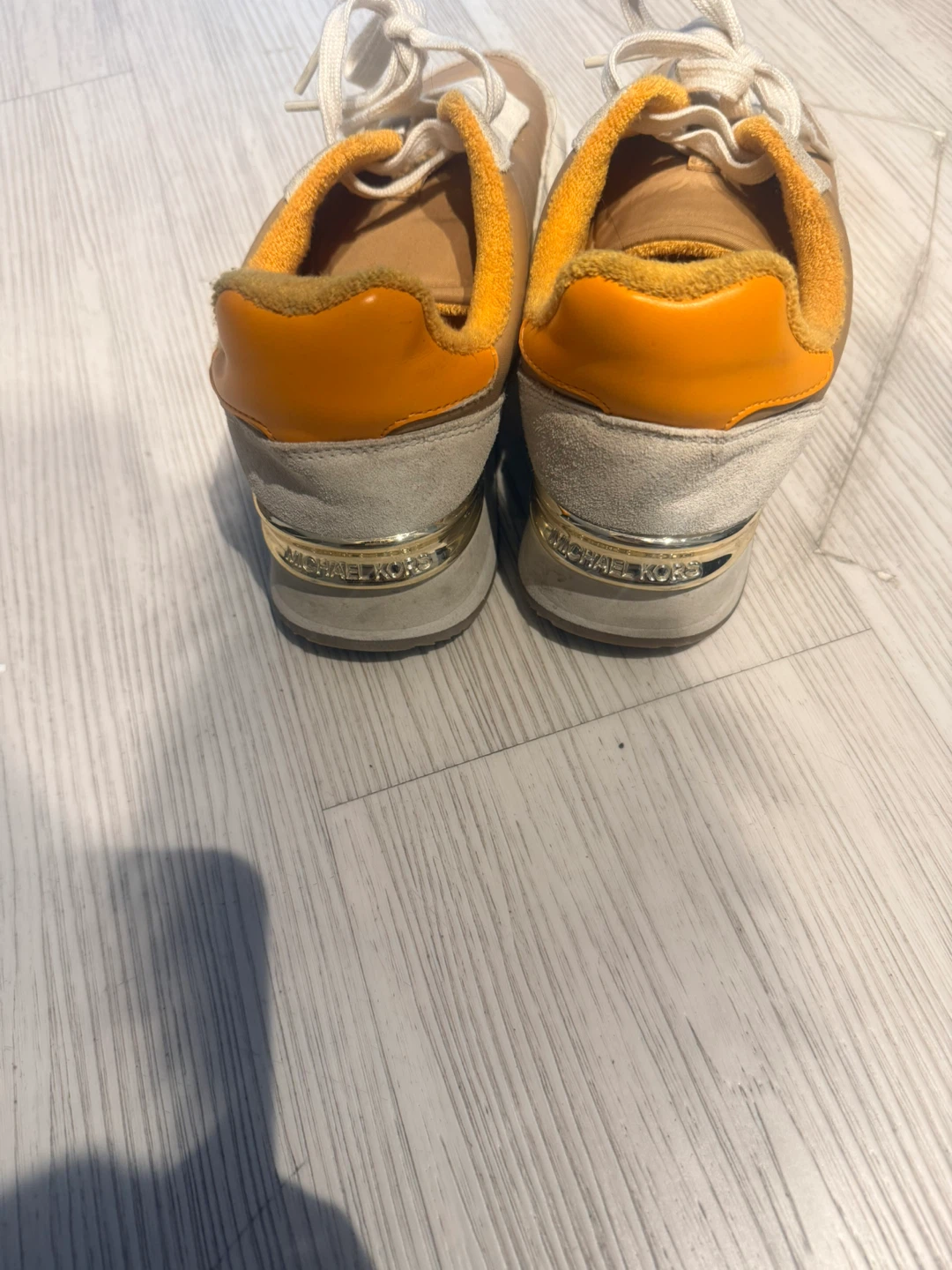 Michael Kors Tan and Orange Sneakers - photo 2
