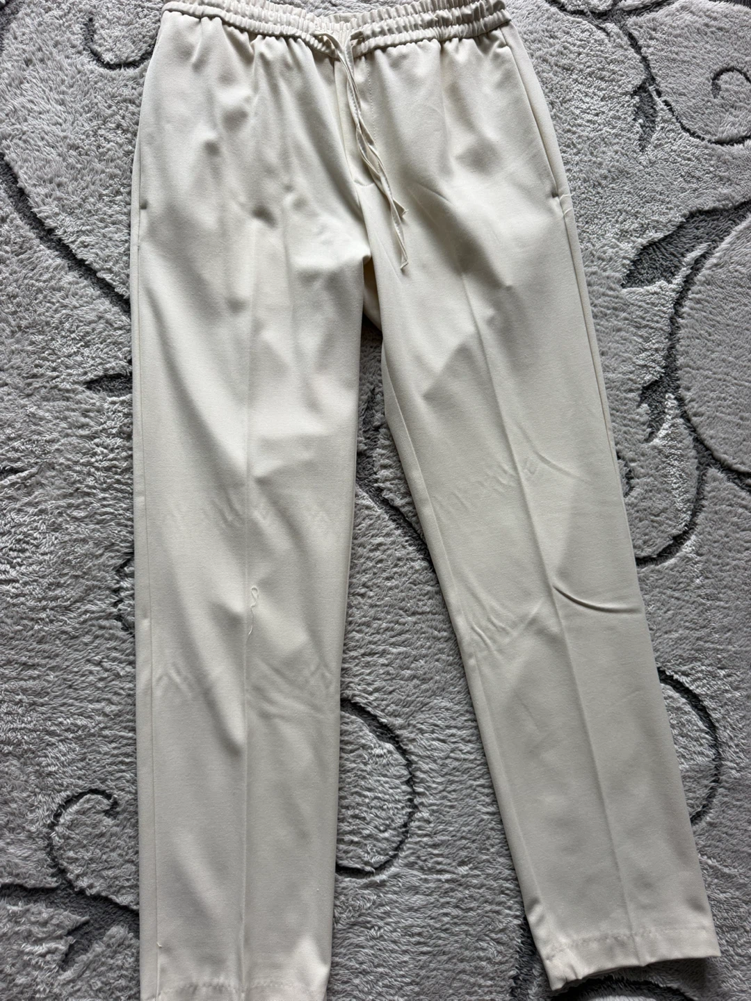 Zara Cream Drawstring Trousers - photo 2