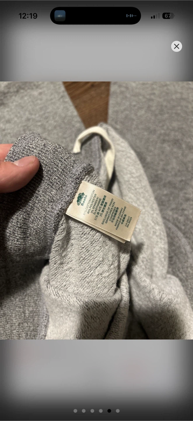 Roots Grey Sweatpants XL - photo 2