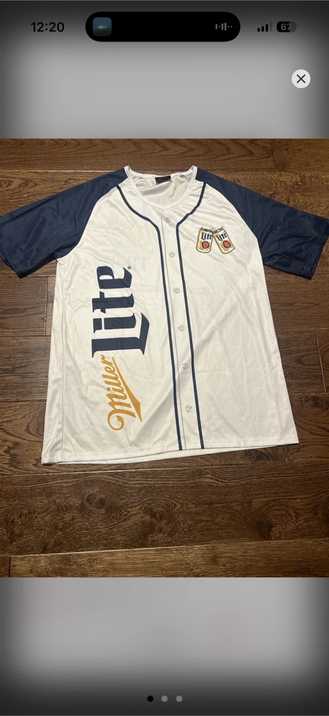 Miller Lite Baseball Jersey