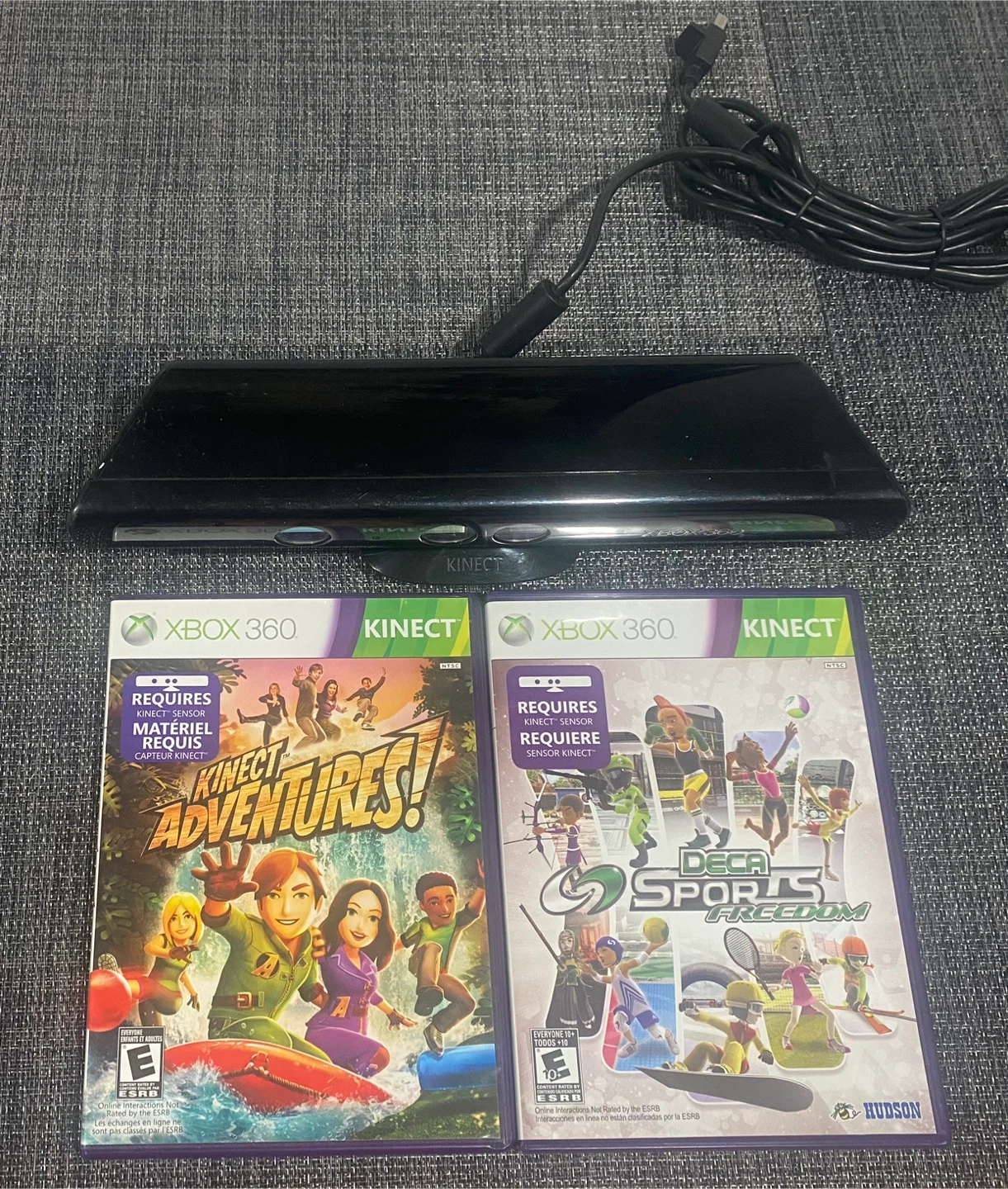Xbox 360 Kinect Sensor with 2 Games