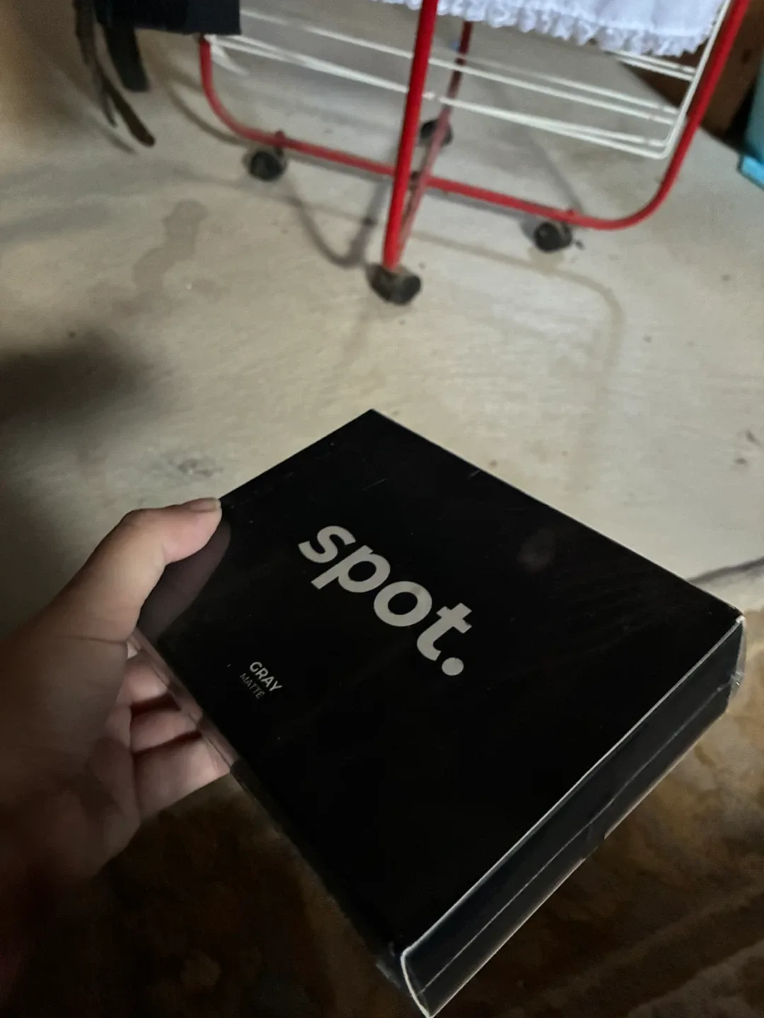 Spot Gray touch up paint in Matte Box