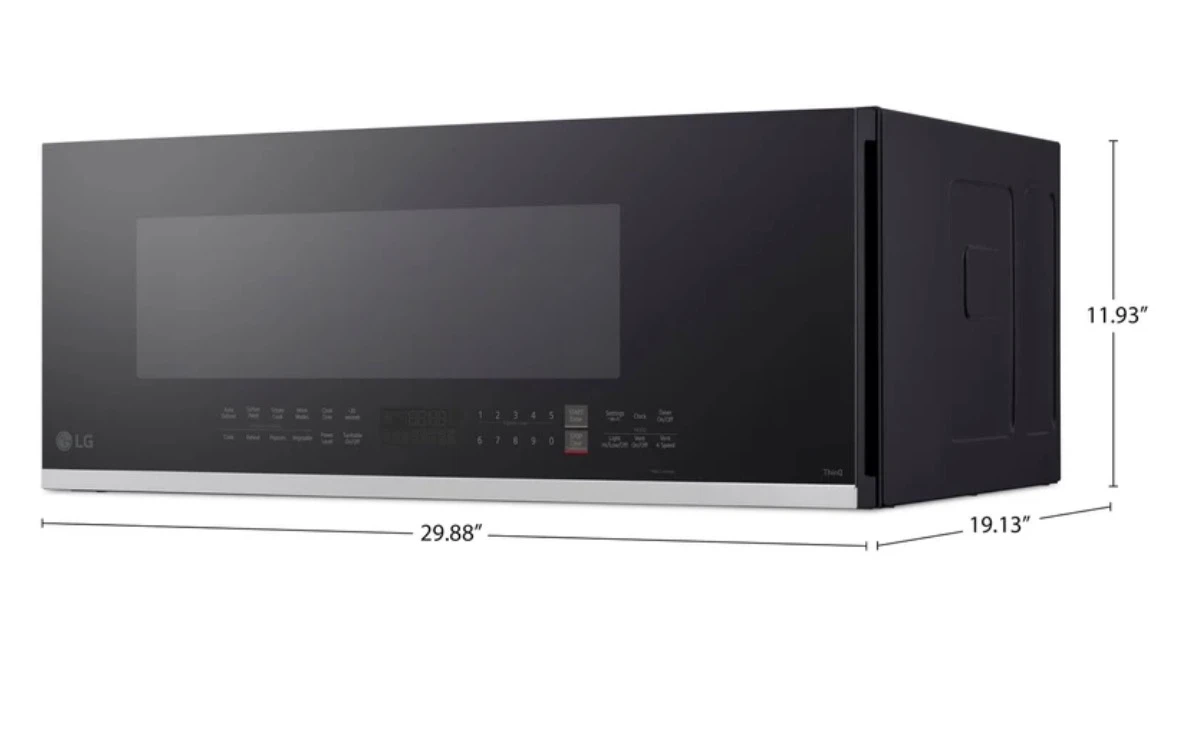 Bran New LG 1.3 cf Smart Low-Profile Over-the-Range Microwave - photo 2
