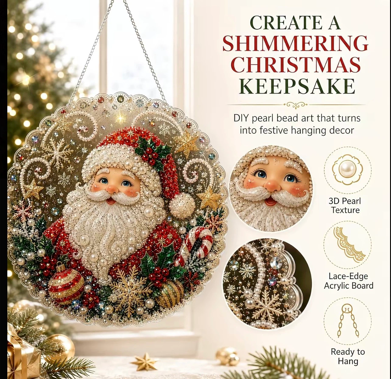 DIY Diamond Art Hanging Ornament Kit - photo 3