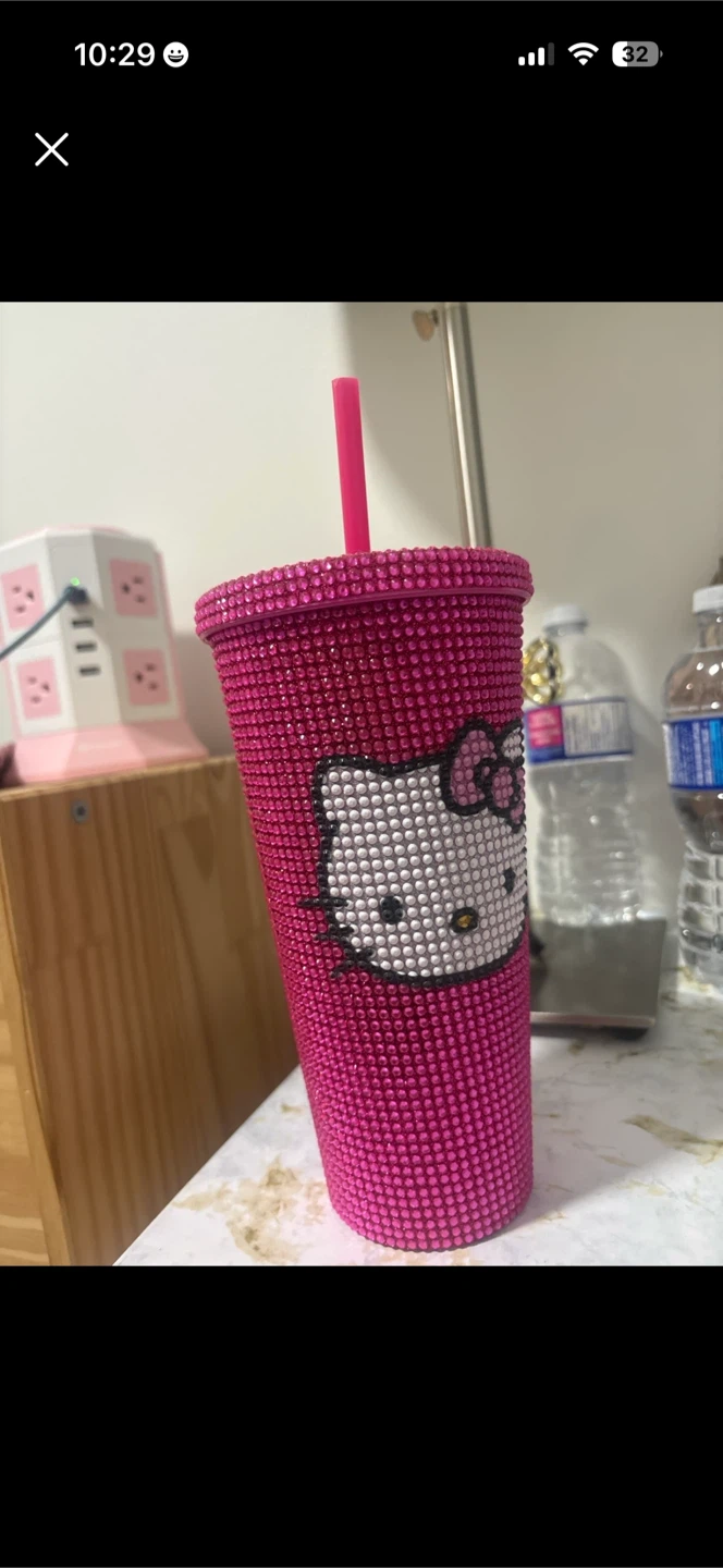 Hello Kitty Rhinestone Tumbler