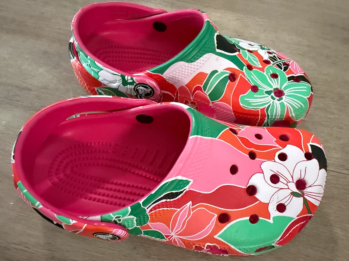Floral Crocs Junior Size 1 - photo 2