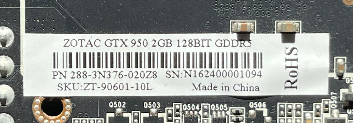 Zotac GTX 950 2GB GDDR5 Graphics Card - photo 3