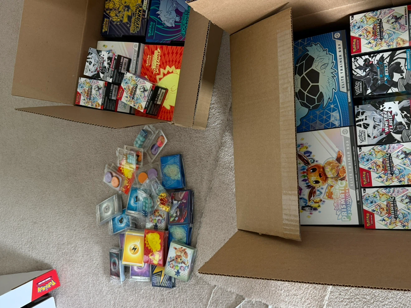 ETB Sleeves & Content + Boxes