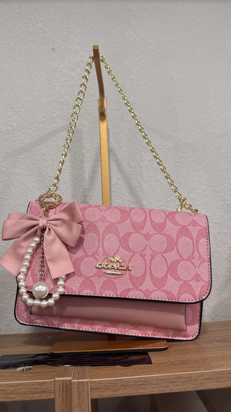 Coach Pink Signature Shoulder Bag - photo 2