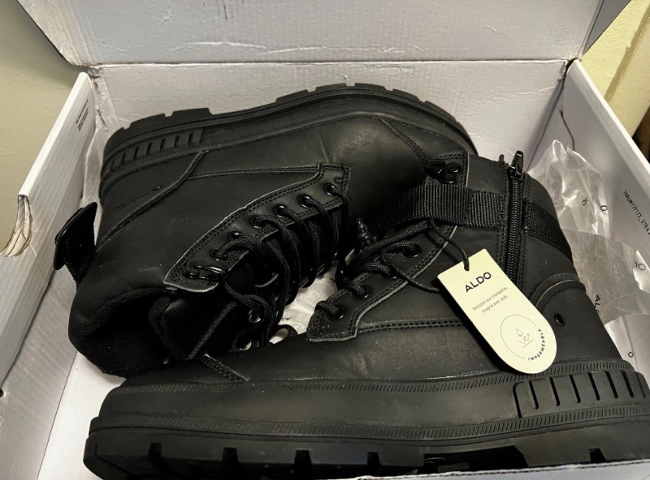 New-ALDO Waterproof Boots - Black - Size 7