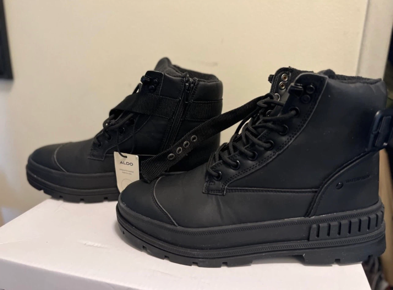 New-ALDO Waterproof Boots - Black - Size 7 - photo 2