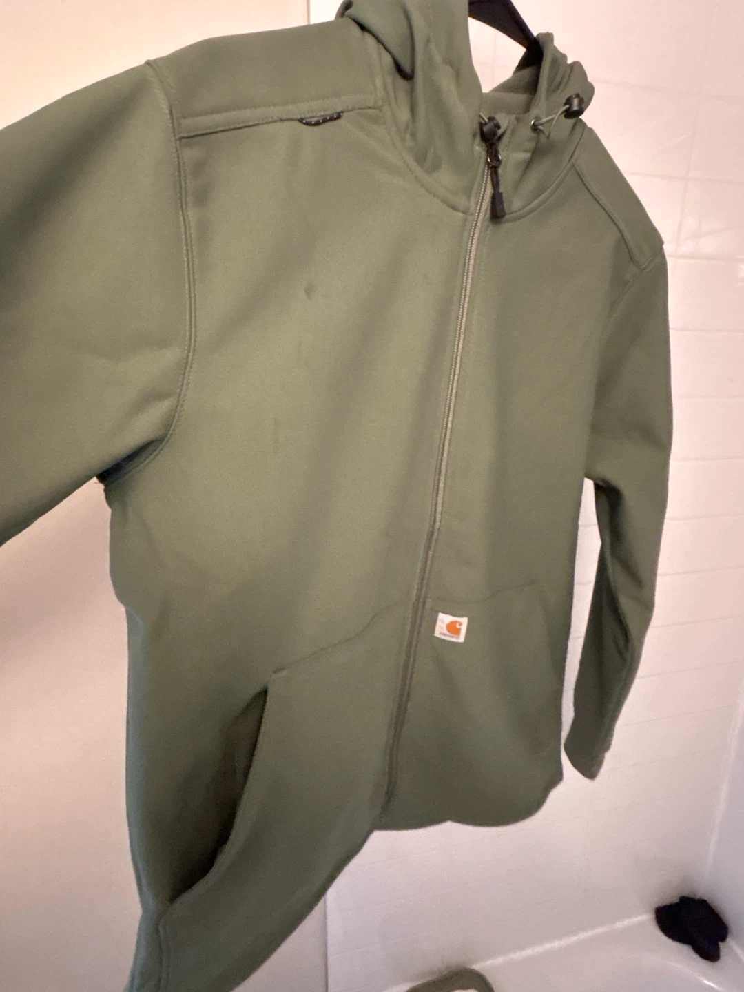 Carhartt Modern Fit Zip Hoodie - Olive Green - Medium