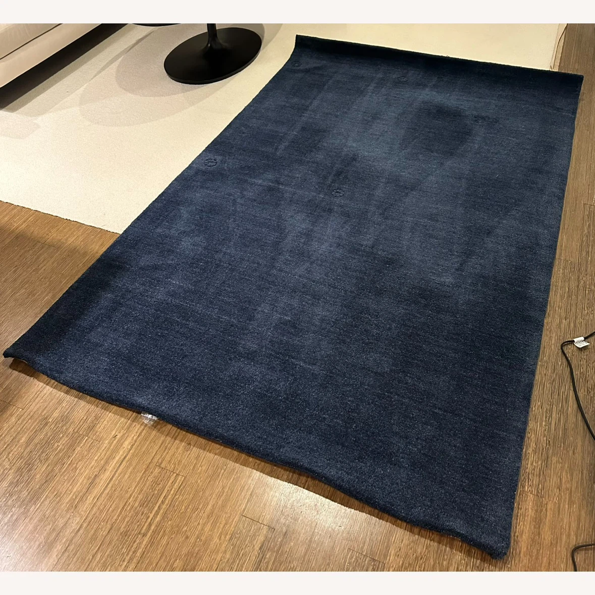 Crate & Barrel Blue Rug