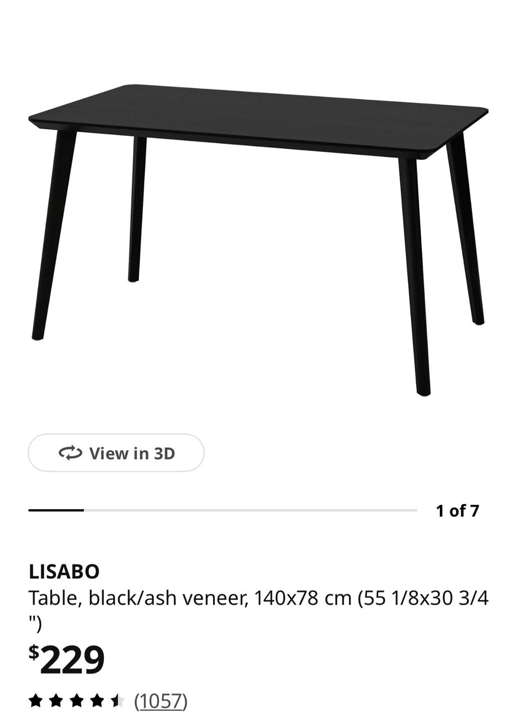 IKEA LISABO Dining Table - PICK UP TODAY - photo 4