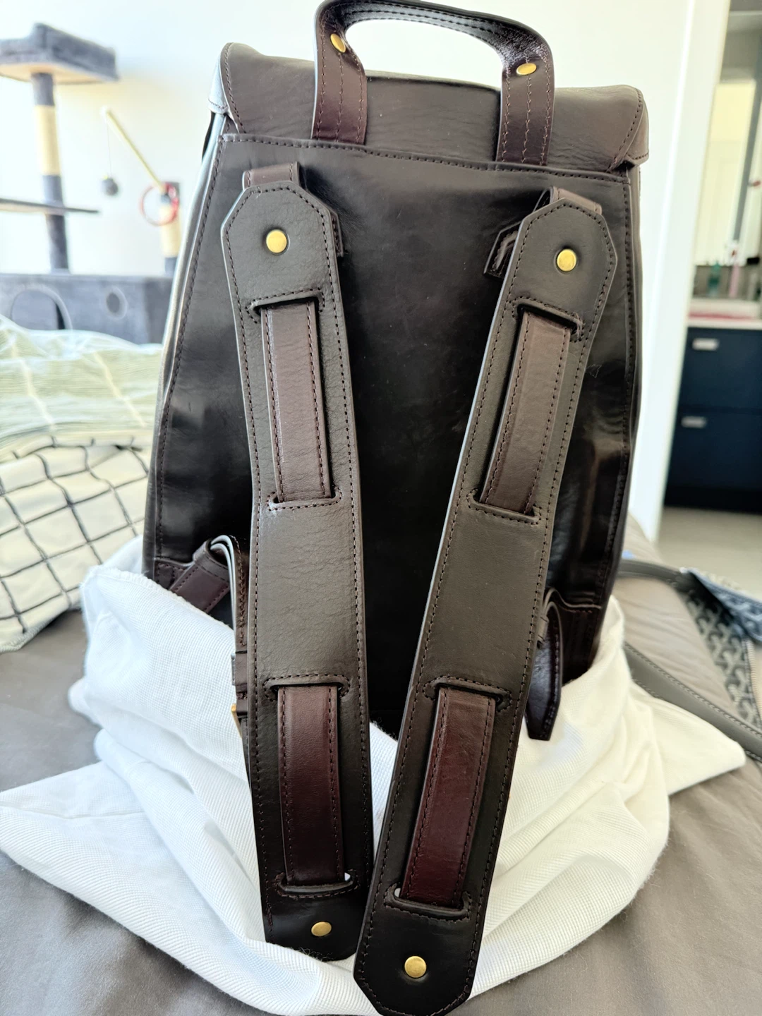 Brand New Montblanc Leather Backpack - photo 2