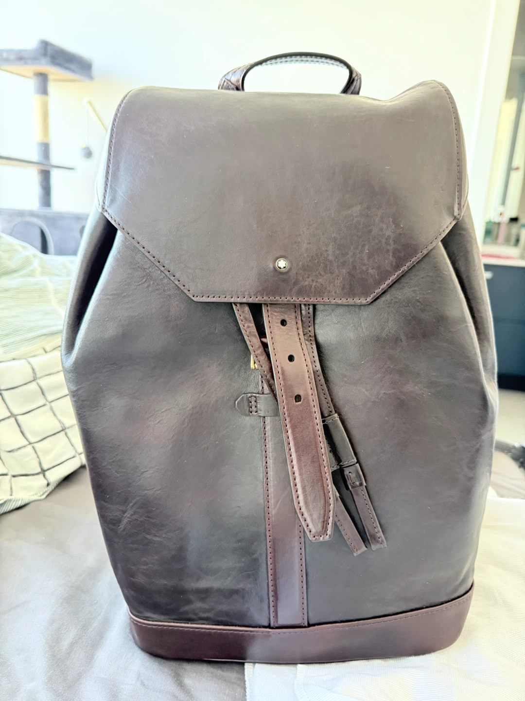 Brand New Montblanc Leather Backpack - photo 3