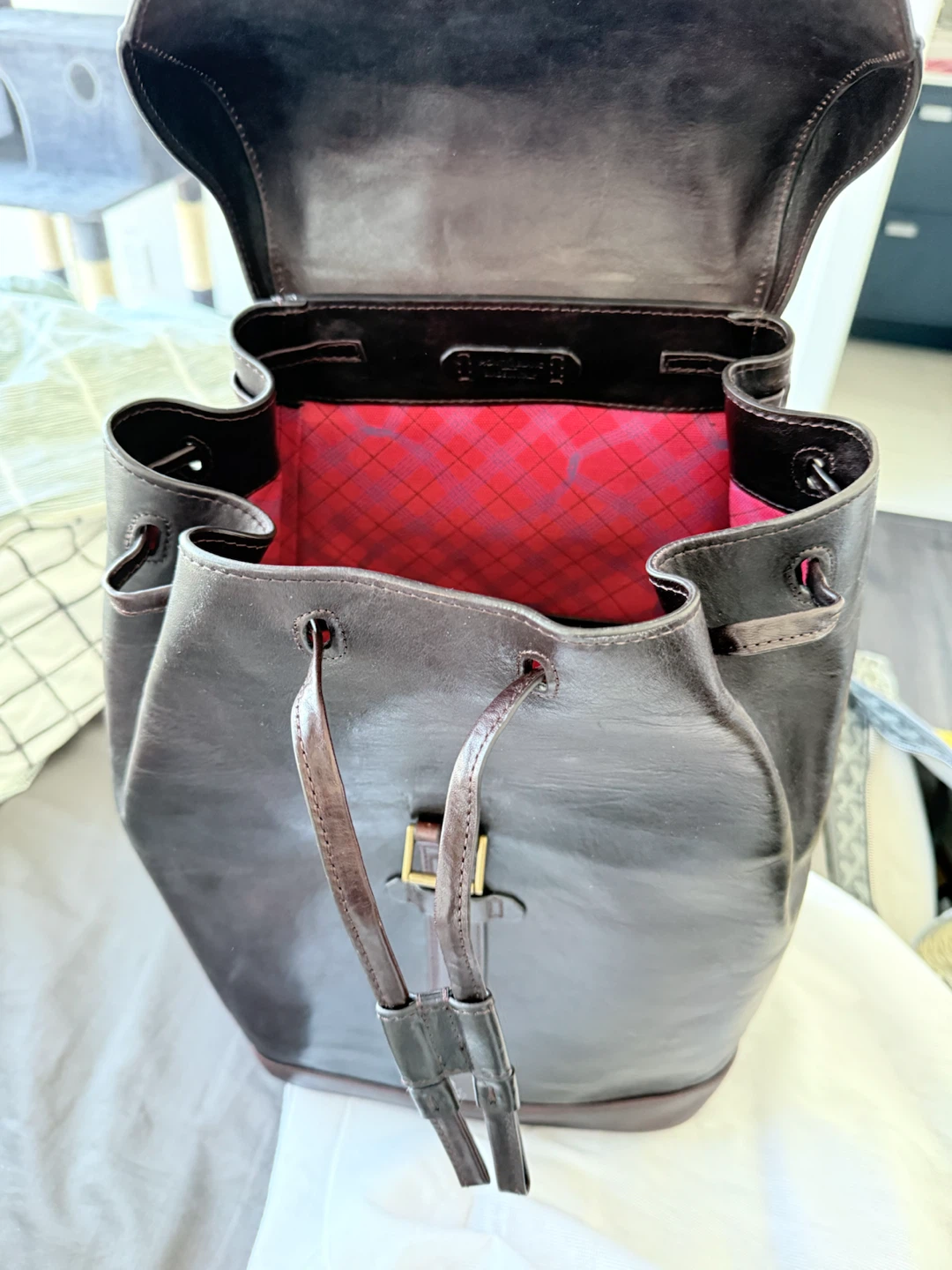Brand New Montblanc Leather Backpack - photo 5