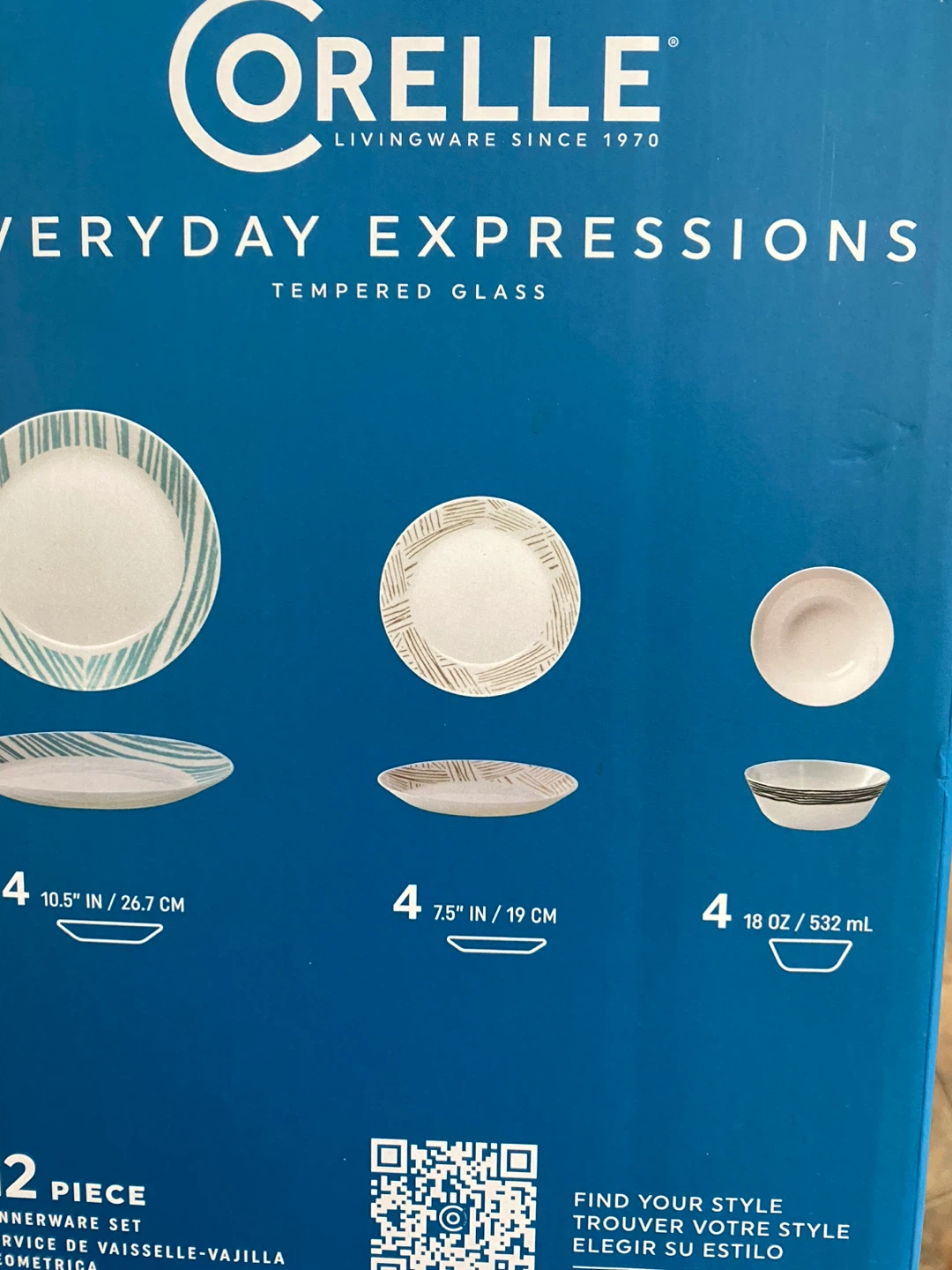 Corelle Everyday Expressions 12-Piece Dinnerware Set - photo 3