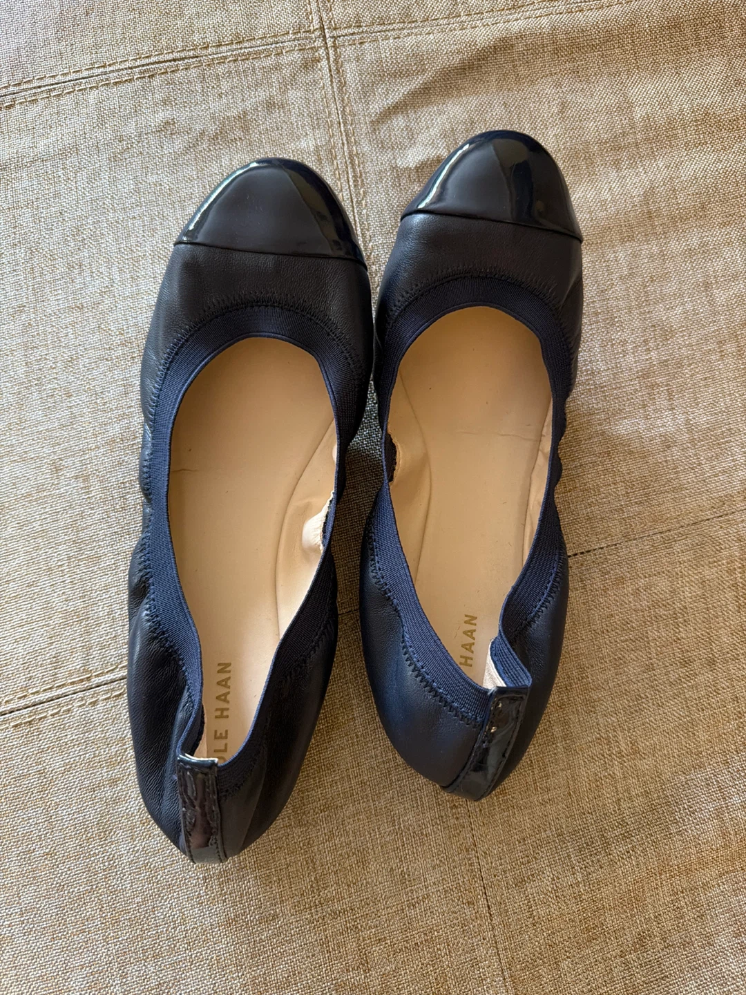 Cole Haan Navy Ballet Flats