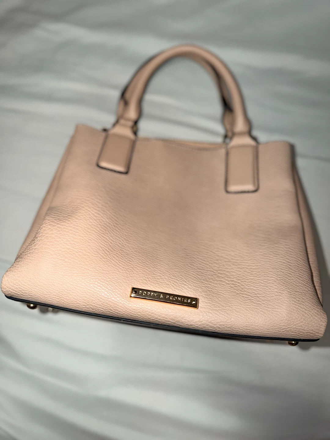 Poppy & Peonies blush handbag