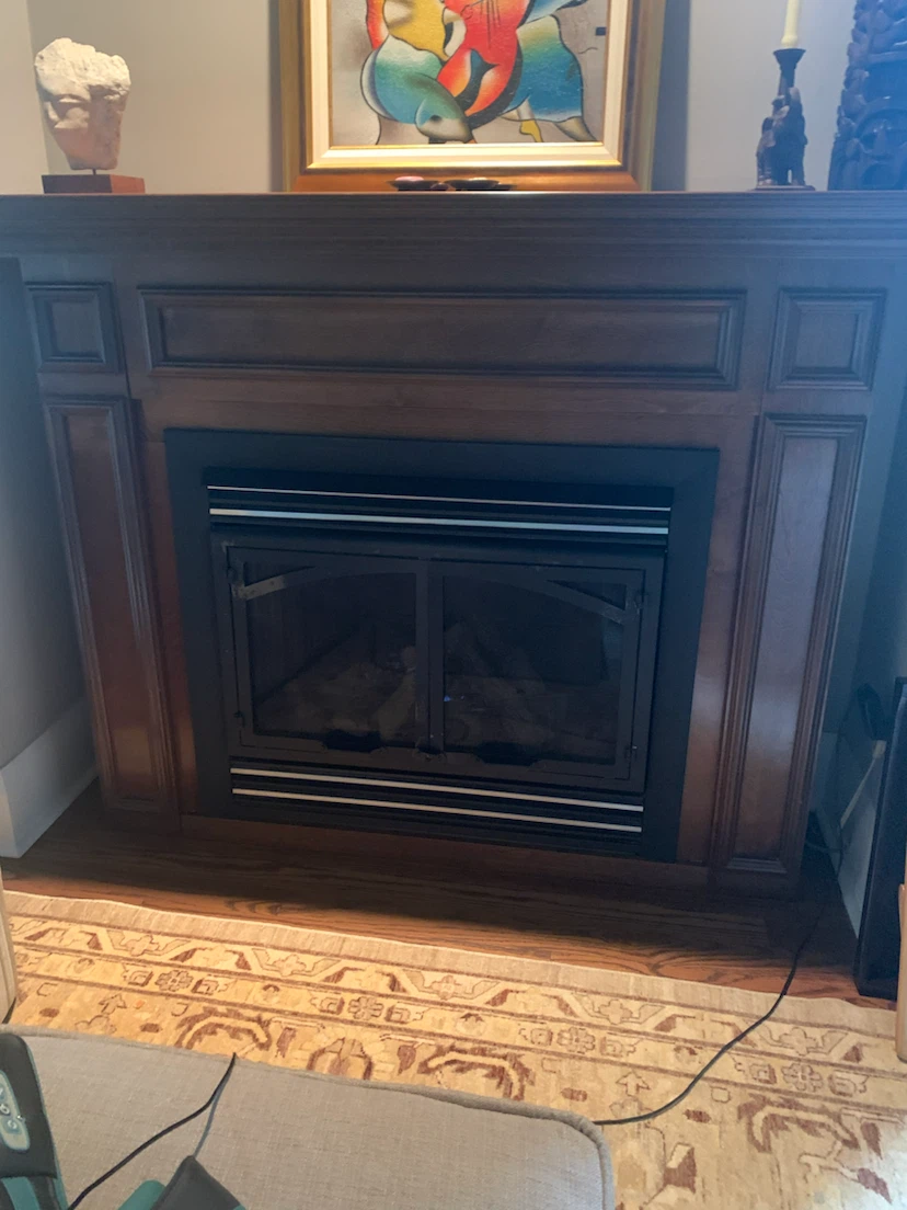 Wooden Fireplace Mantel