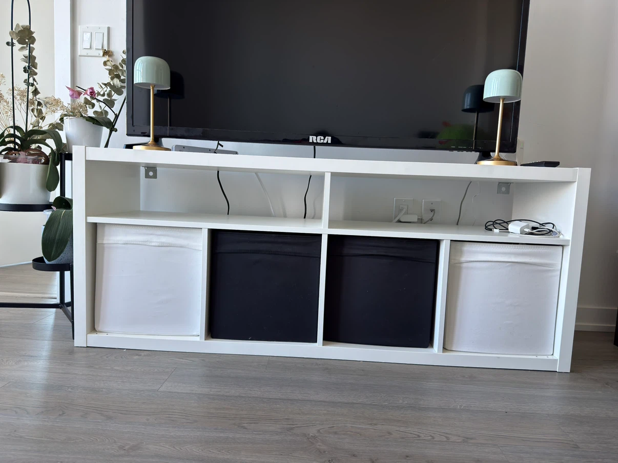 IKEA KALLAX Shelving Unit with Storage Boxes - photo 2