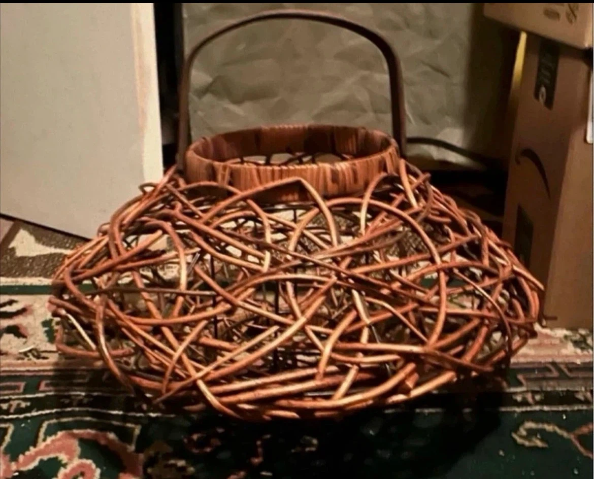 Woven Willow Basket Lantern - photo 2
