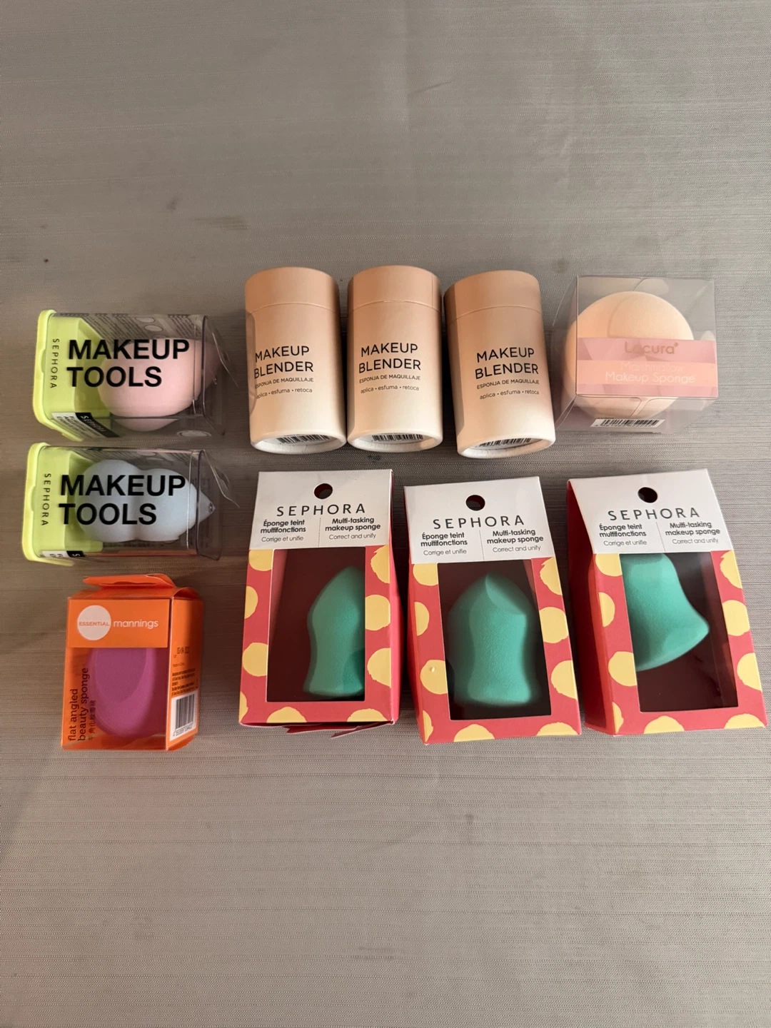 Assorted Sephora and other Beauty Makeup Sponges