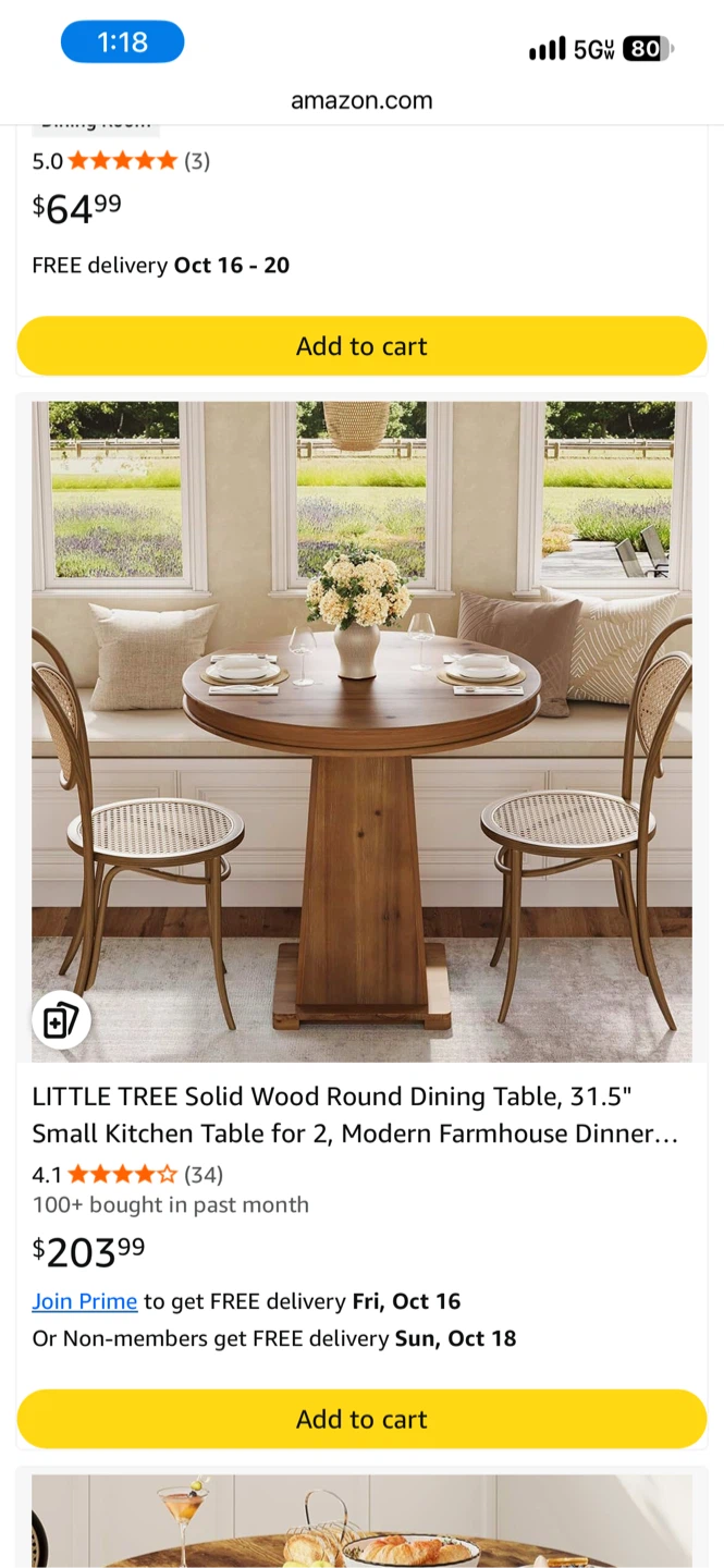Brand New Round Table – Still in Original Box