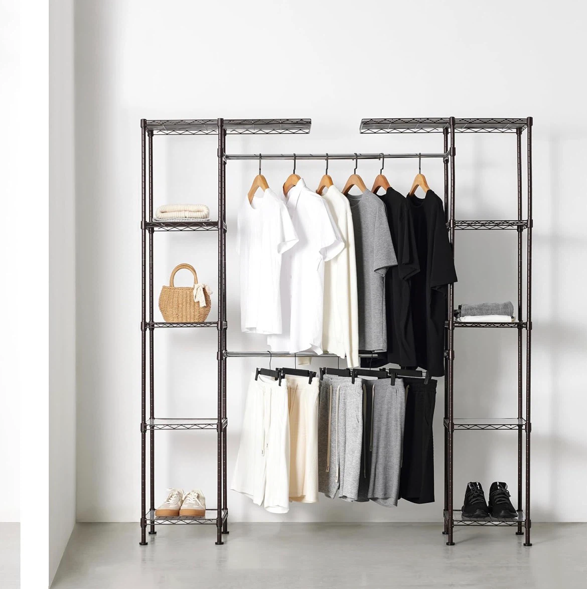 Amazon Basics Expandable Closet Organizer - photo 2