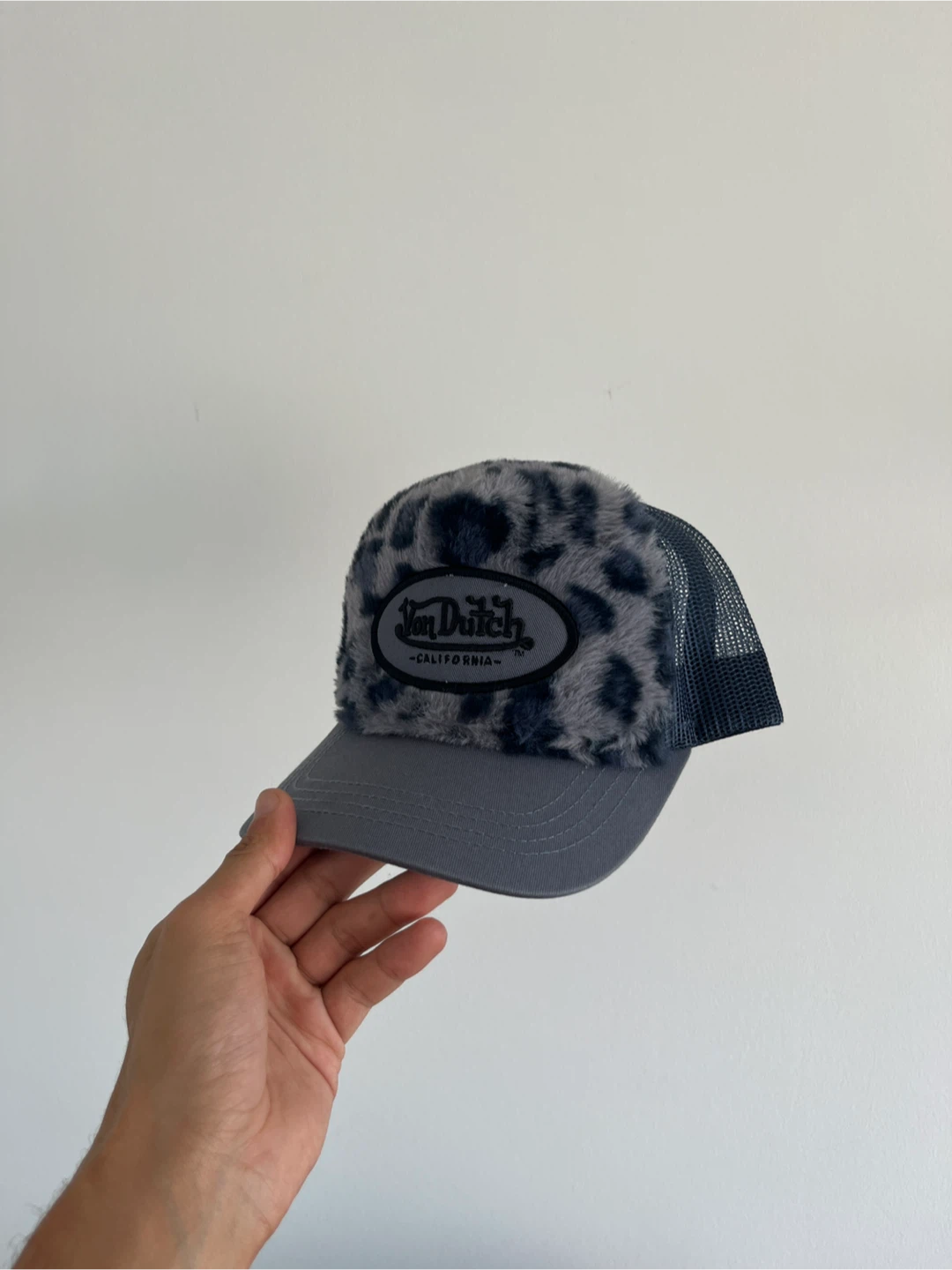 Von Dutch Blue Leopard Trucker Hat