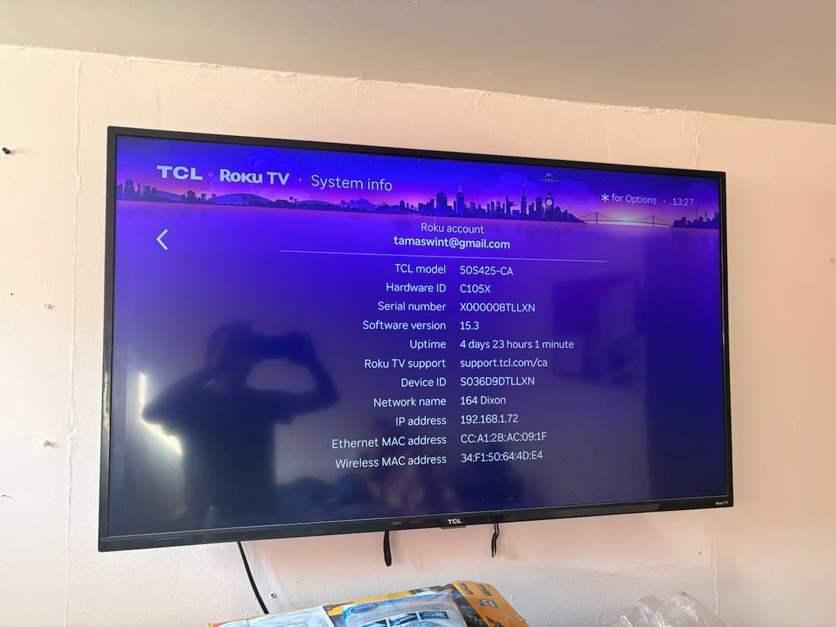 TCL 50-inch Roku Smart TV