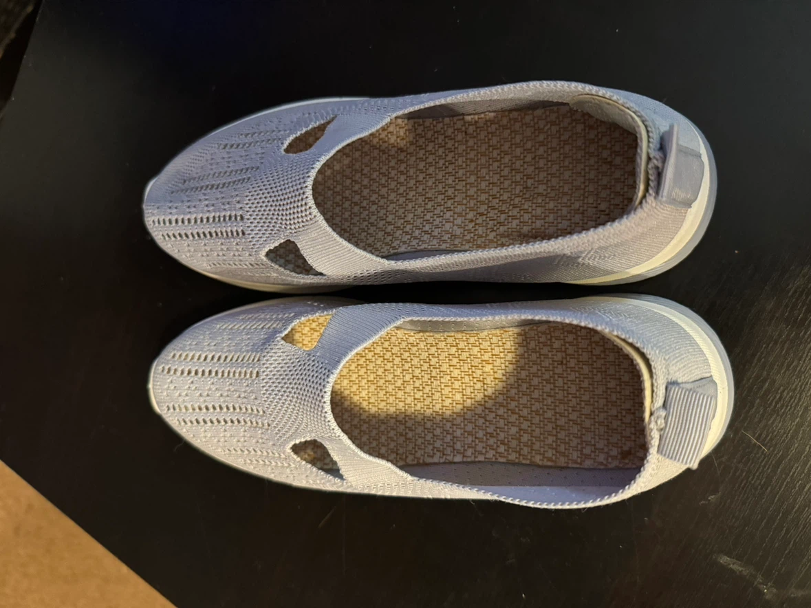 Light grey slip-on knit sneakers - photo 2