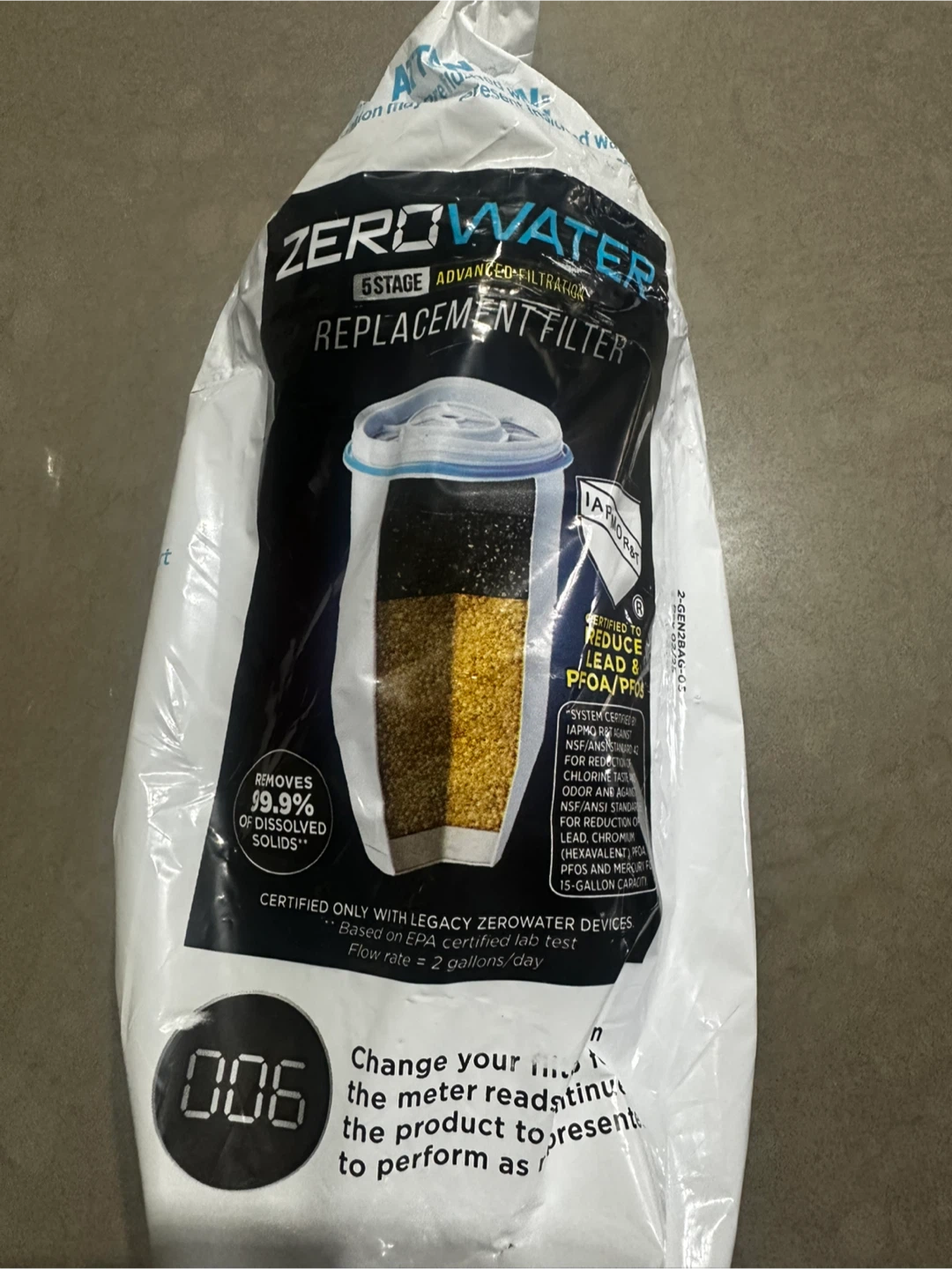ZeroWater 5-Stage Replacement Filter “Brand New, Unused"