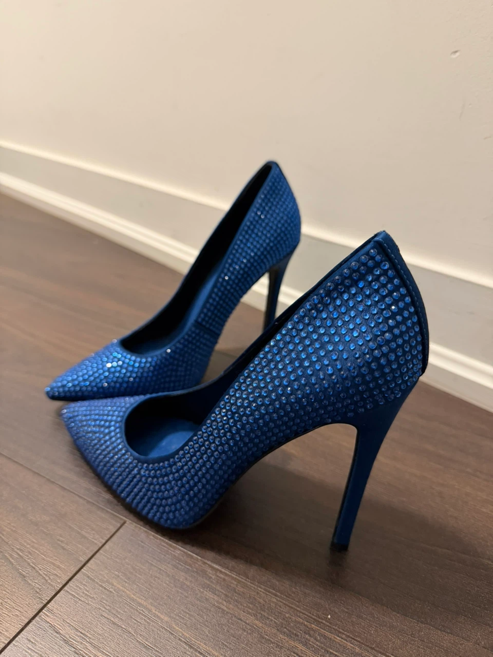 Nine West blue rhinestone heels - photo 2