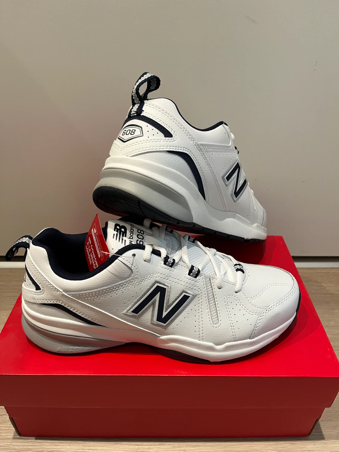 New Balance 608 White/Blue Sneakers