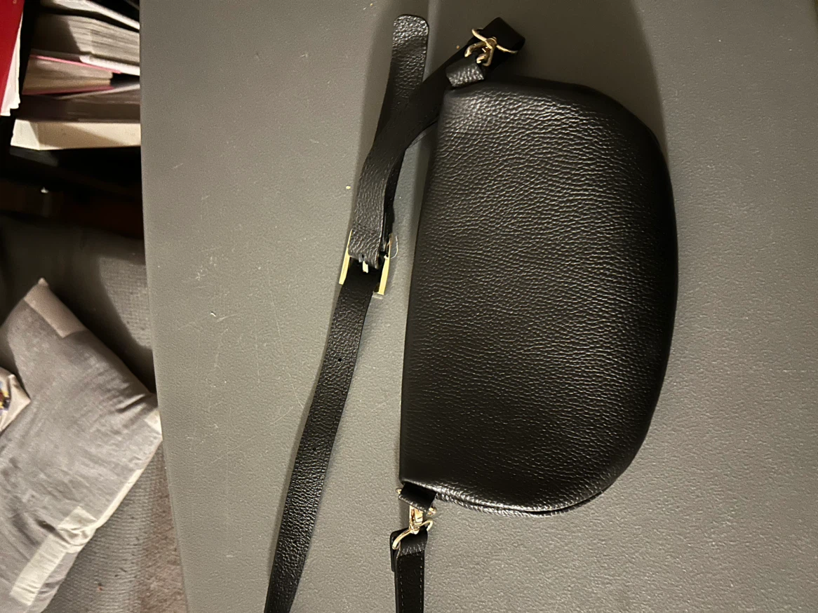 Black Leather Belt Bag - photo 3
